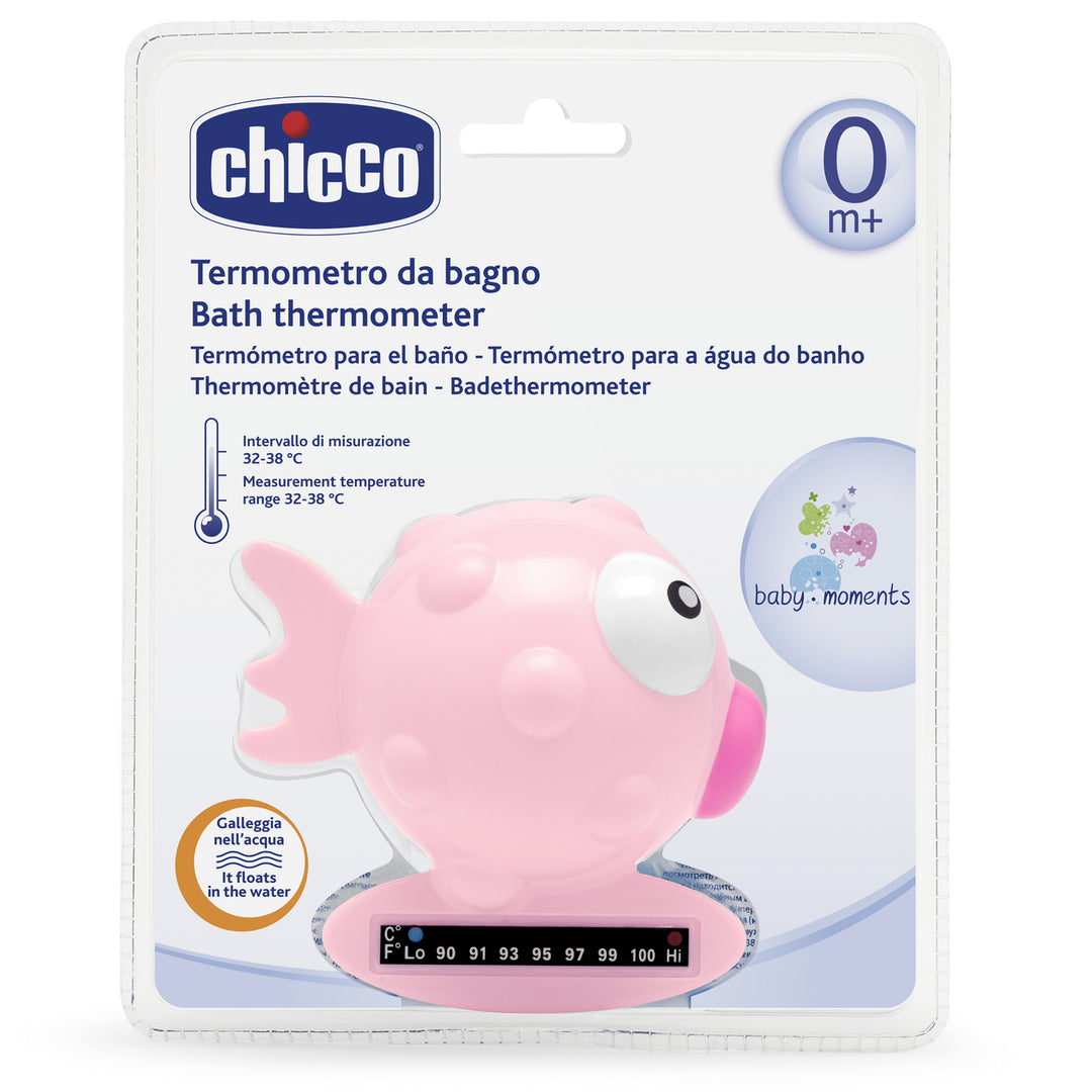 Bath Thermometer Fish Pink