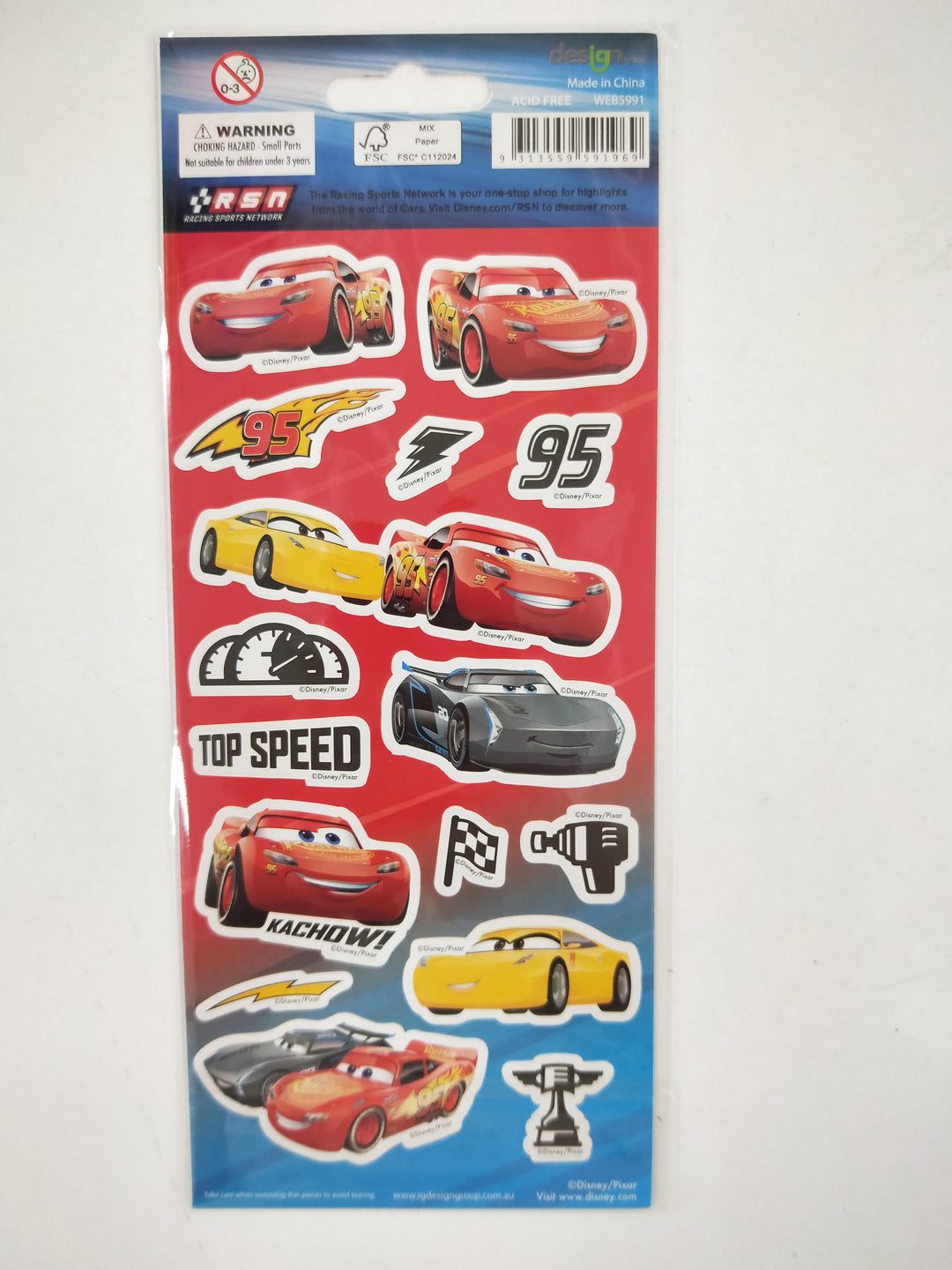 Cars Lightning McQueen stickers