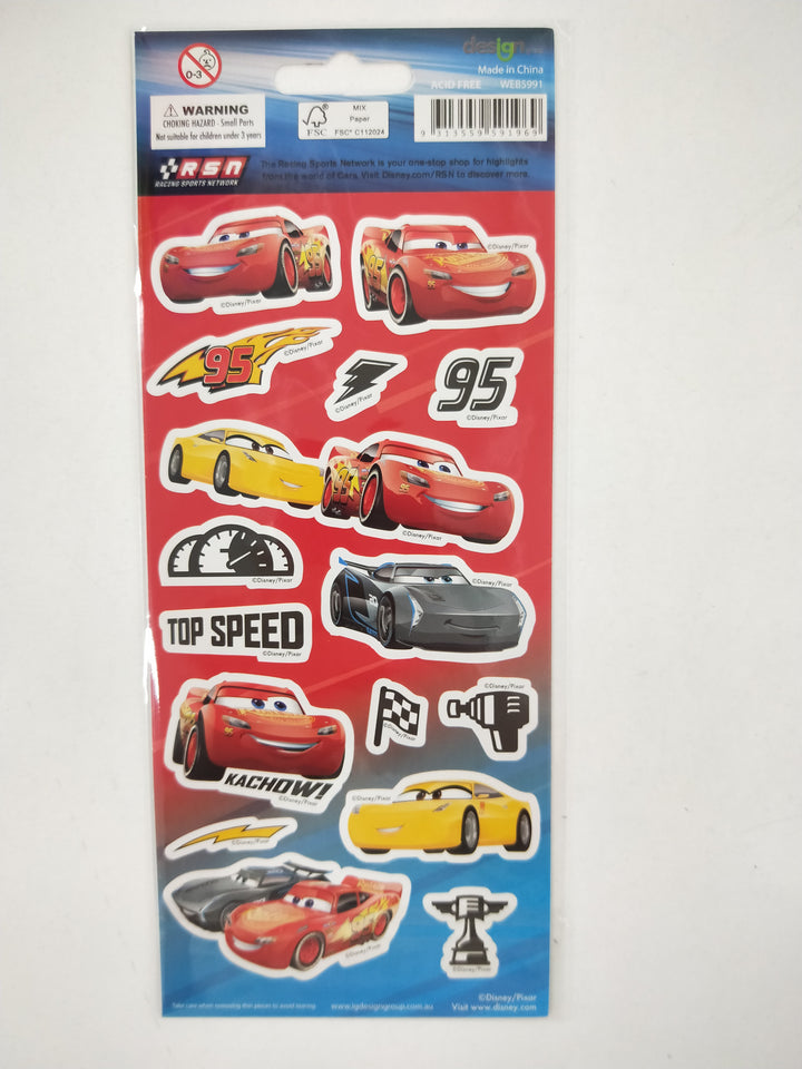 Cars Lightning McQueen stickers