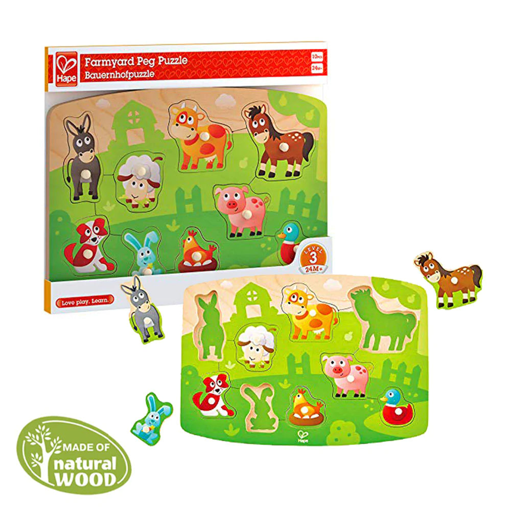 Farmyard peg puzzle Hape