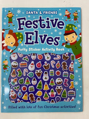 Festive Elves Puffy Sticker Activity Book