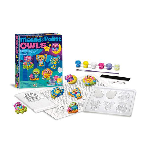 Glow In The Dark Mould and Paint Owls