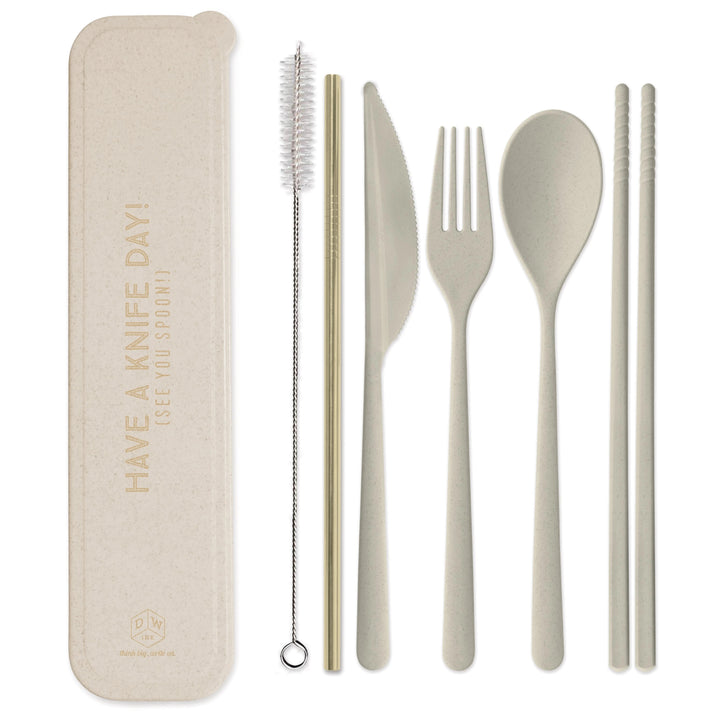 Resusable cutlery set