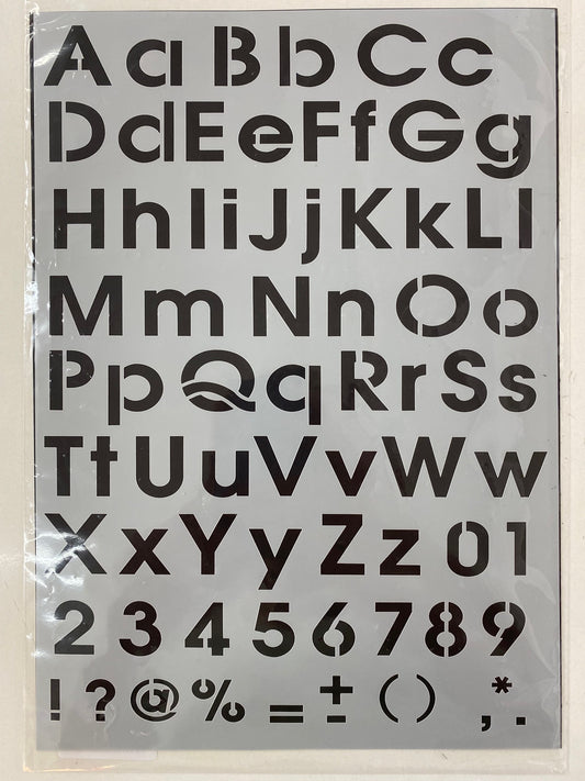 Alphabet Stencil Set