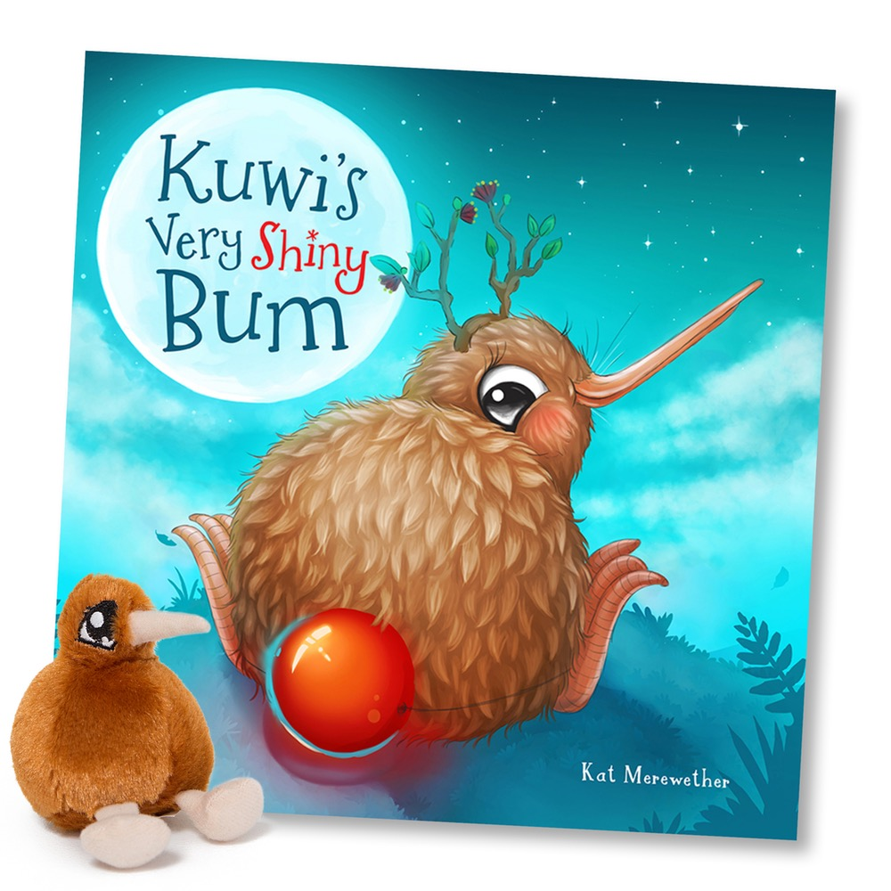 kidz-stuff-online - Kuwi very shiny bum Book + Small Kiwi