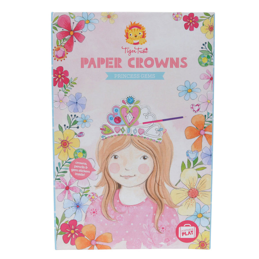 kidz-stuff-online - Tiger Tribe Paper Crowns - Princess Gems