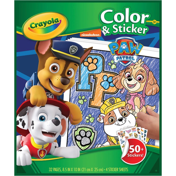 Paw Patrol Colour and Sticker Book Crayola