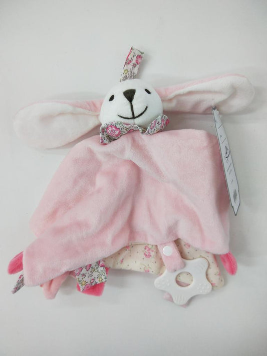 Pink Rabbit Cuddle Blanket