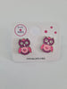 Pink and Purple Owl Studs