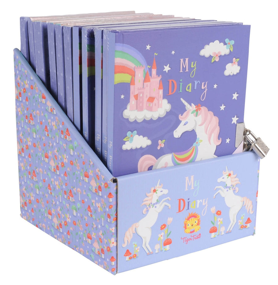 Tiger Tribe My Diary Unicorn Rainbows