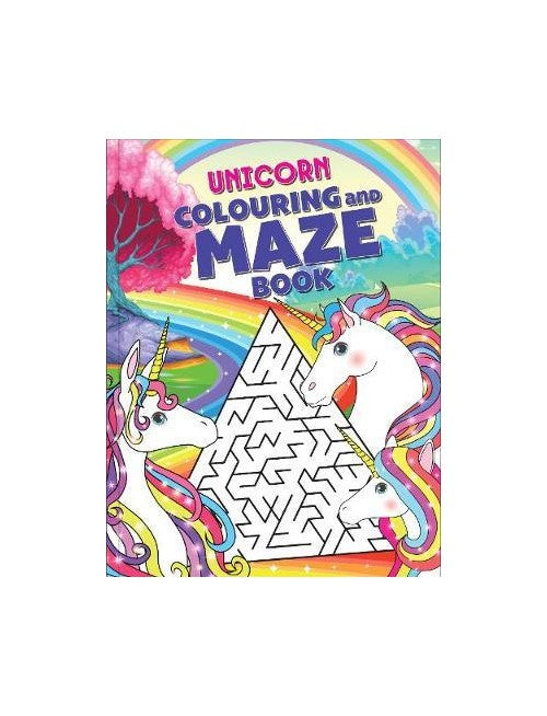 Unicorn Colouring and Maze Book