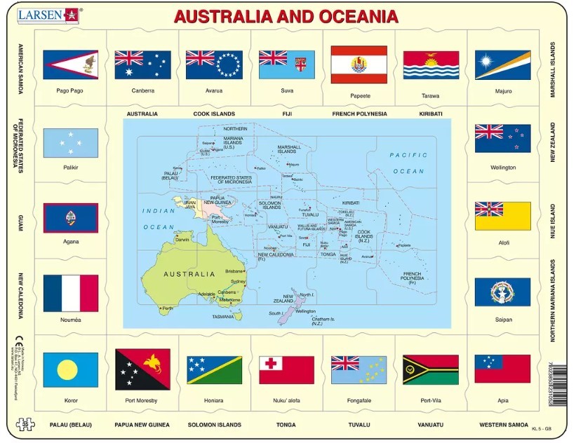Australia & Oceania puzzle 35 piece