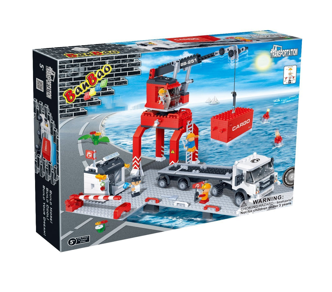 kidz-stuff-online - Loading Port Dock Set Banbao Blocks 8766