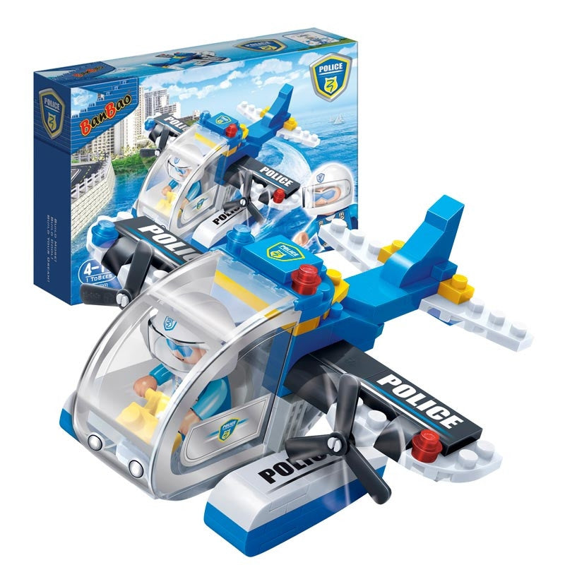 kidz-stuff-online - Police Plane Banbao blocks 7009