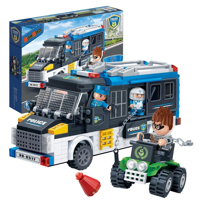 kidz-stuff-online - Police Van (Large) 325pcs Banbao blocks 7003