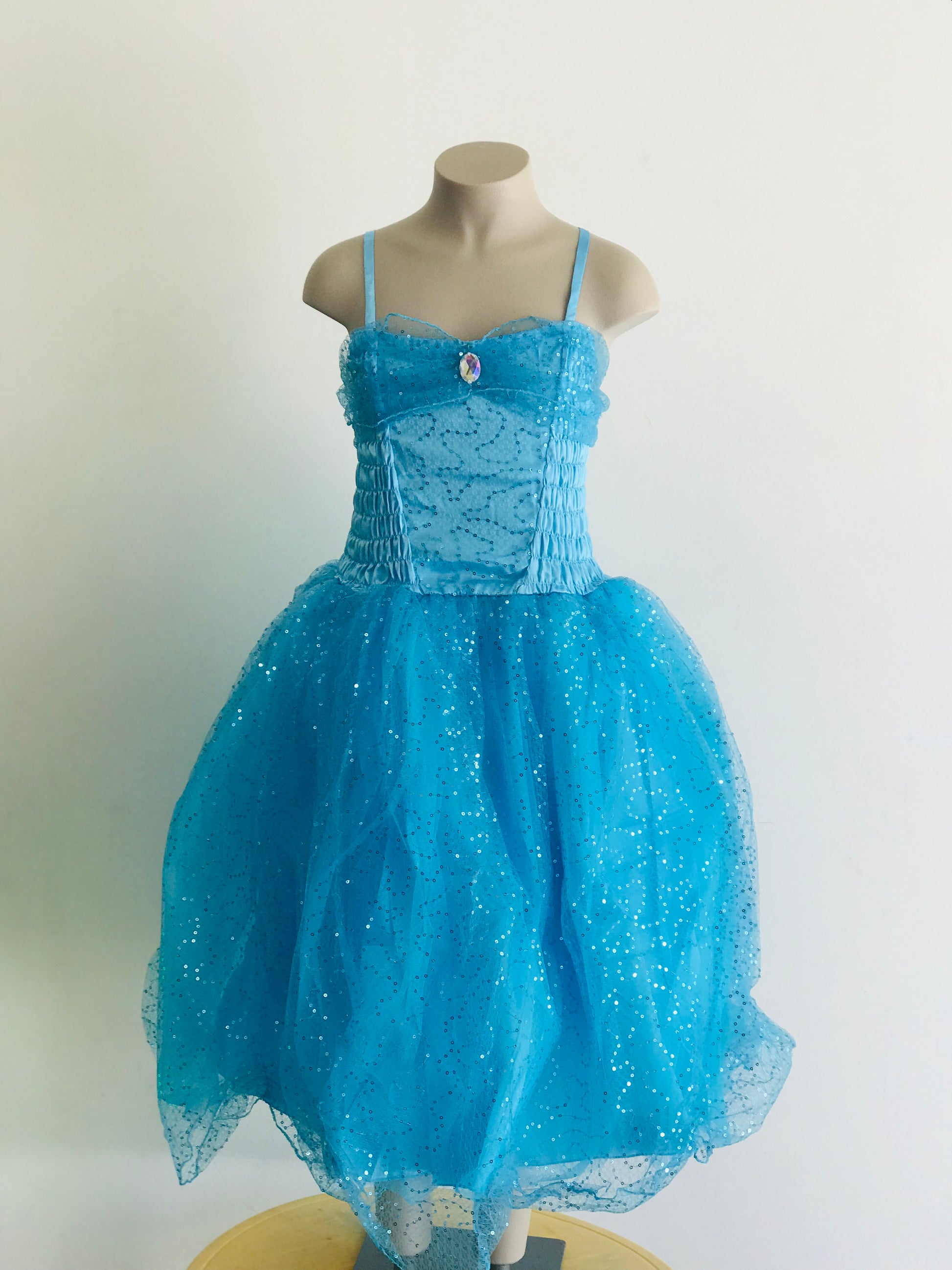 kidz-stuff-online - Blue Glitter Dress - small