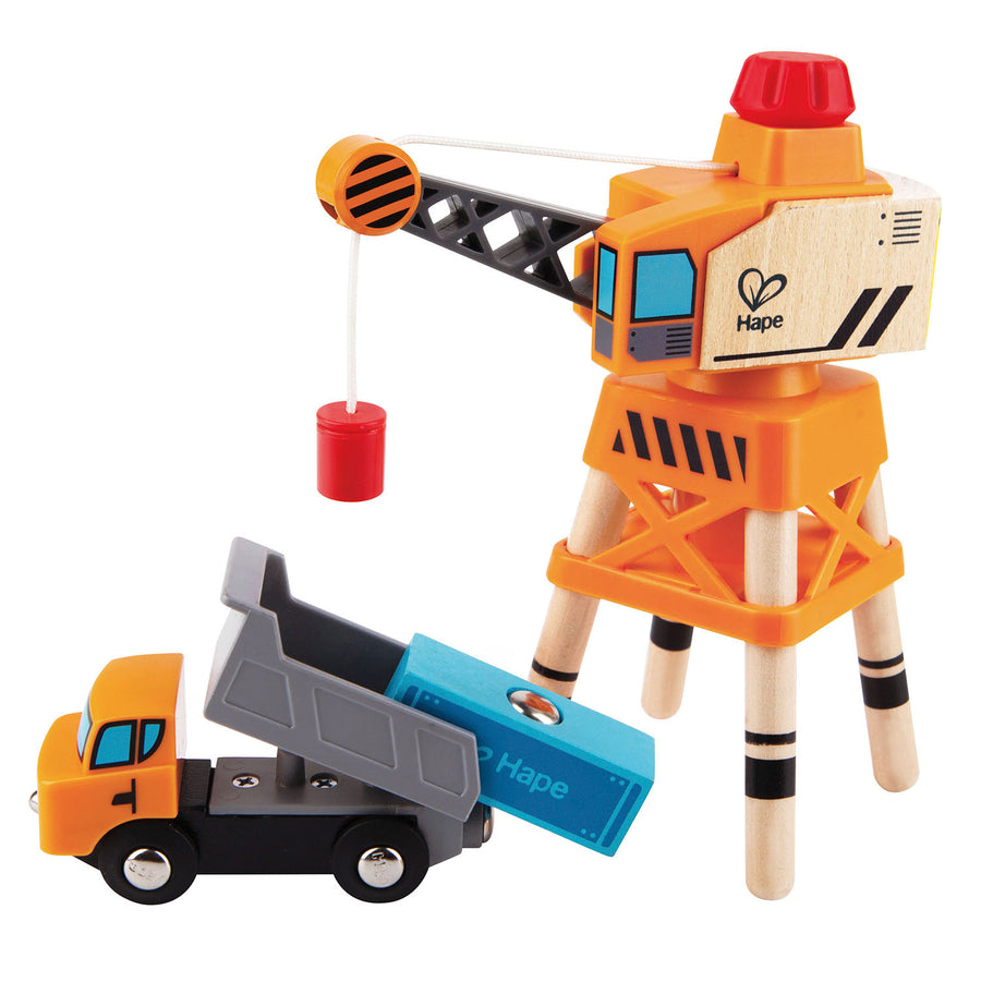 kidz-stuff-online - Large Boom Crane  and truck - Hape