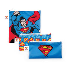 Bumkins Snack Bag 3pk Superman