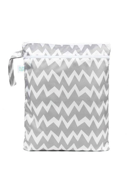 Bumkins Wet Bag Grey Chevron