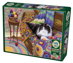 1000 Piece Puzzle Comfy cats cobble hill