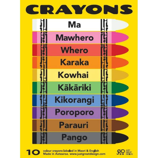 kidz-stuff-online - Te Reo Crayons 10pk
