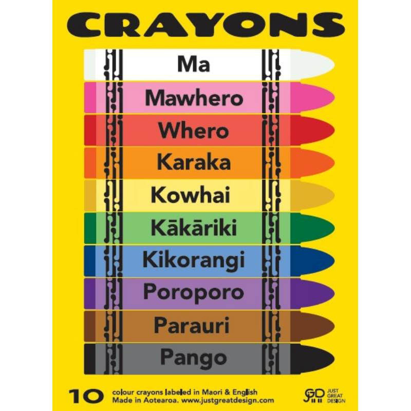 kidz-stuff-online - Te Reo Crayons 10pk