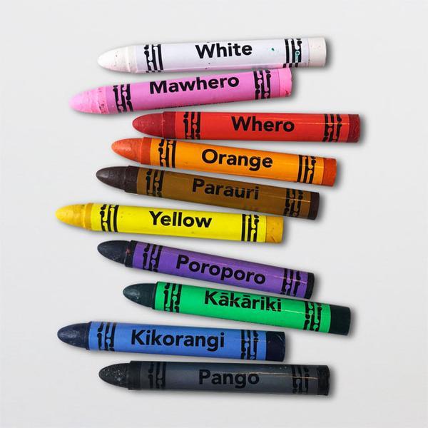 kidz-stuff-online - Te Reo Crayons 10pk