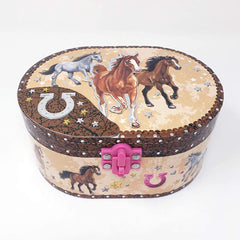Musical Jewellery box Dashing Horse