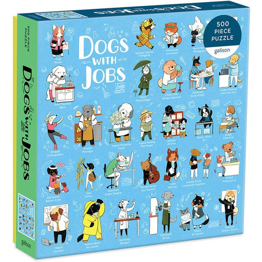 500 Piece Puzzle Dogs With Jobs