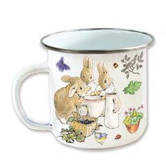 Peter Rabbit Enamel mug flopsy bunnies