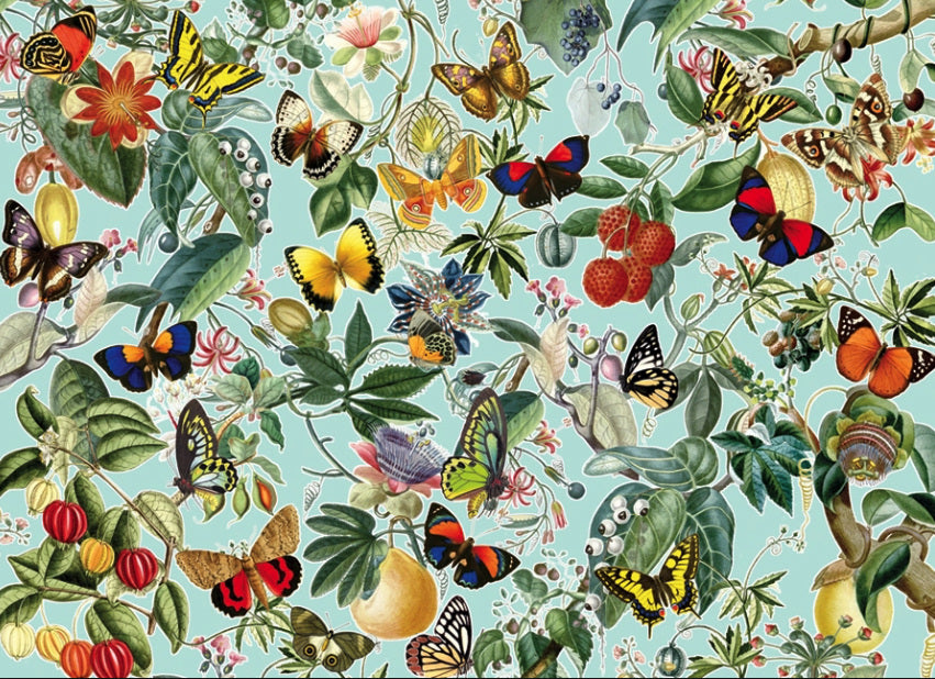 1000 Piece Puzzle Fruit and Flutterbies