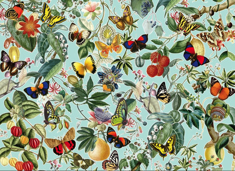 1000 Piece Puzzle Fruit and Flutterbies