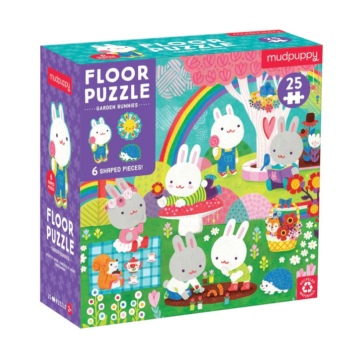 Garden Bunnies Jumbo Puzzle 25 Piece