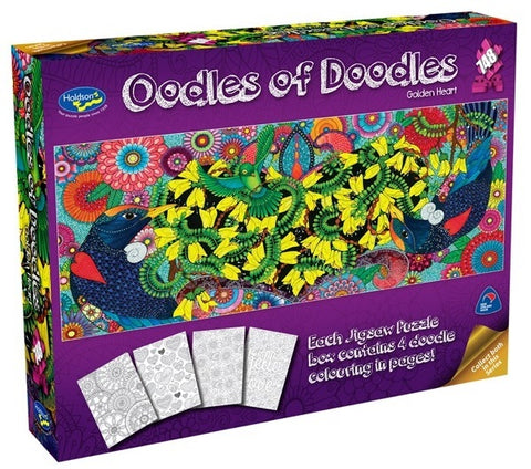 Oodles of Doodles 748pc Puzzle - Golden Heart