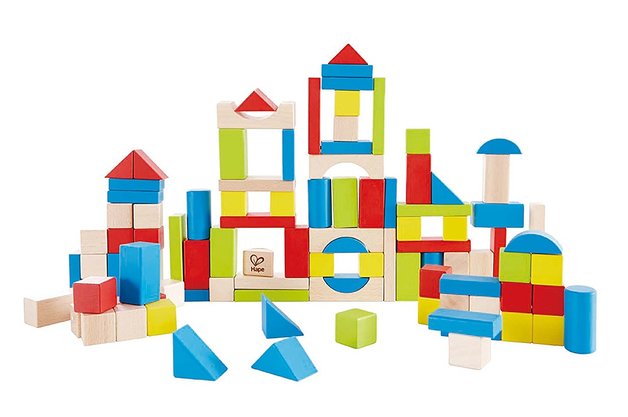 kidz-stuff-online - 100 Wooden Building Block Set - Hape