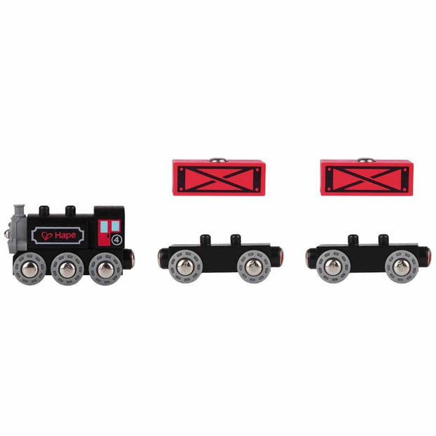 kidz-stuff-online - Hape Steam-Era Freight Train