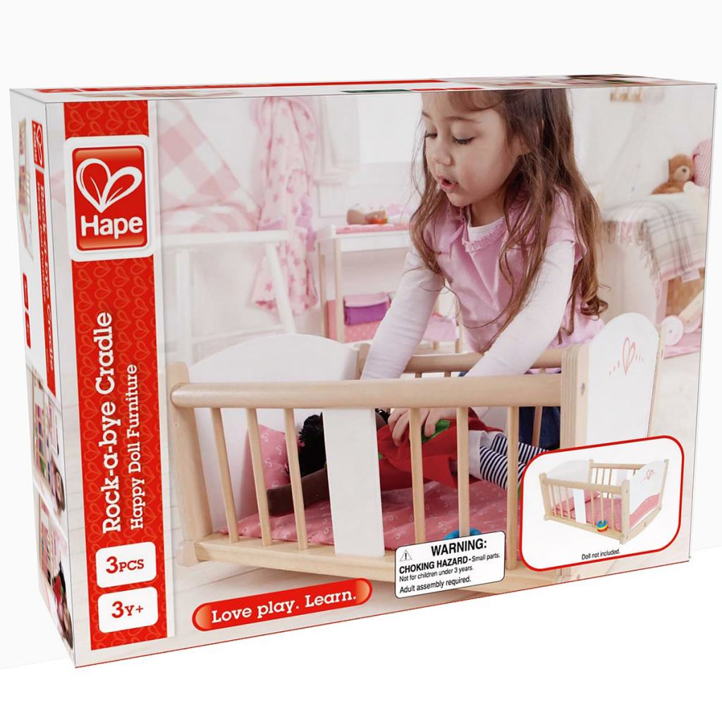 kidz-stuff-online - Rock-a-bye Baby Cradle rocking cot  Hape