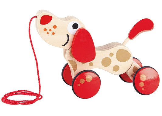 kidz-stuff-online - Walk-A-Long Puppy Wooden Pull Toy - Hape