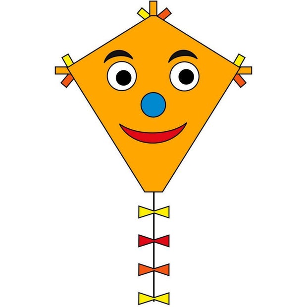 Ecoline Kids Kite Eddy Happy Face 20"