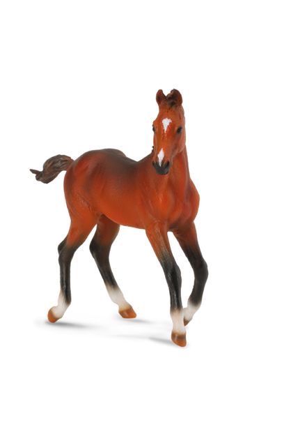 Quarter Horse foal Bay figurine