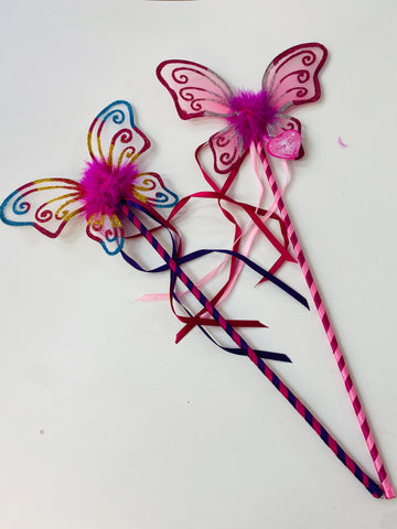 Fairy Girls Butterfly Wand x 1