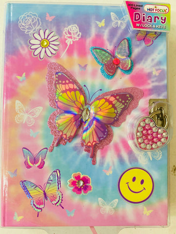 Butterfly Diary lockable