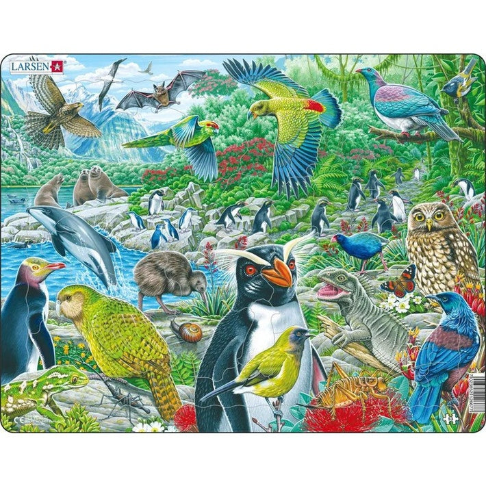 Larsen Maxi Puzzle NZ Wildlife (53pc)