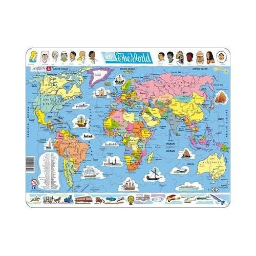 kidz-stuff-online - The World Map puzzle -  107  pieces
