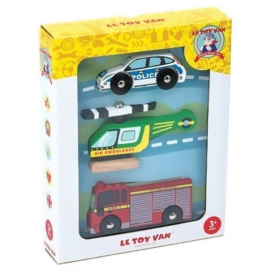 kidz-stuff-online - Le Toy Van Emergency Vehicles Set