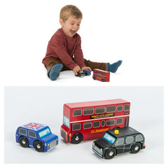 kidz-stuff-online - Le Toy Van - Little London Wooden Vehicles - 3pk