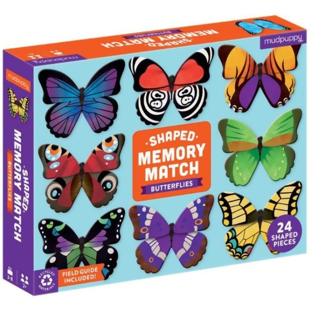 Shaped Memory Match Butterflies