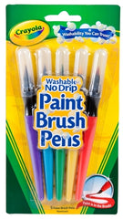 5 Washable Paint Brush Pens - Crayola