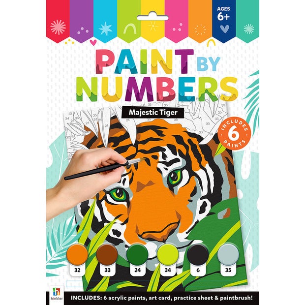 paint by numebrs tigers