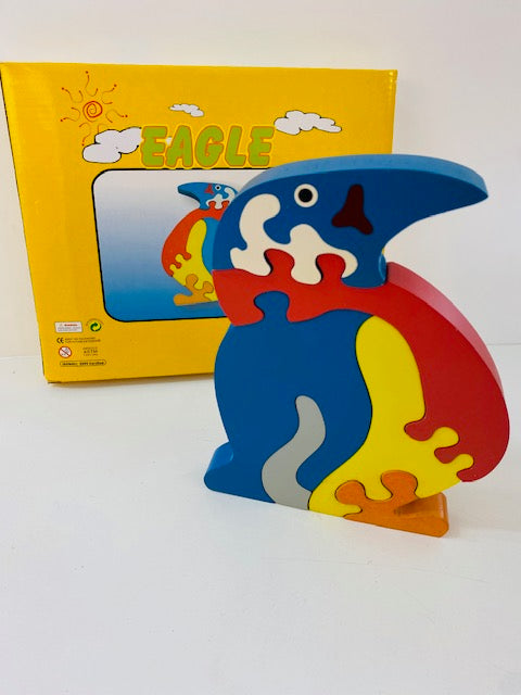 penguin puzzle wooden